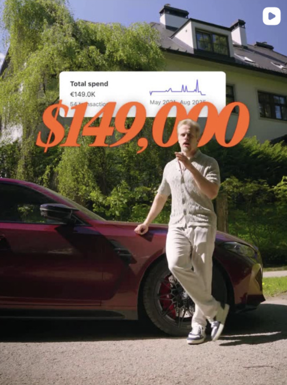 AJR content: $149,000 total spend result